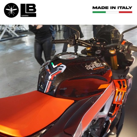 Adesivo 3D Protezione serbatoio compatibile con Aprilia Tuono V4 1100 2021-2025