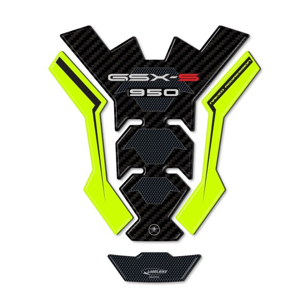Adesivo 3D Protezione serbatoio compatibile con Suzuki GSX-S 950 dal 2021-2025