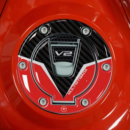 Adhesivo 3D de protección del tapón Keyless compatible con Ducati Multistrada V2 2022