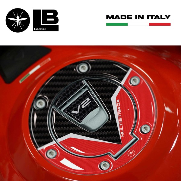 3D Keyless cap protection sticker compatible with Ducati Multistrada V2 2022