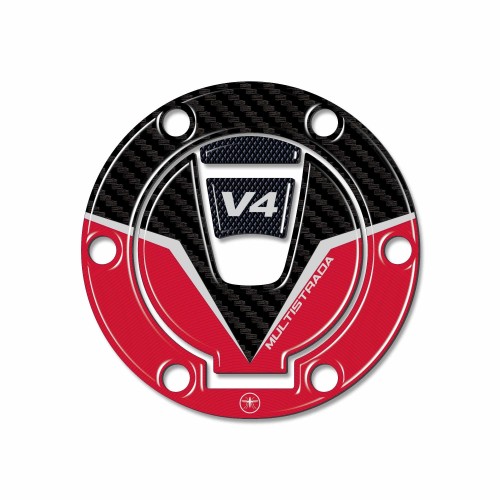 Adesivo 3D Protezione Tappo Keyless compatibile con Ducati Multistrada V4 2021-5 2