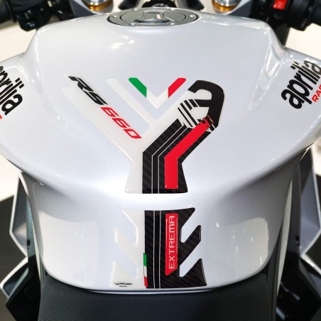 Adesivo 3D Paraserbatoio moto compatibile con Aprilia RS 660 Extrema 2023-2025