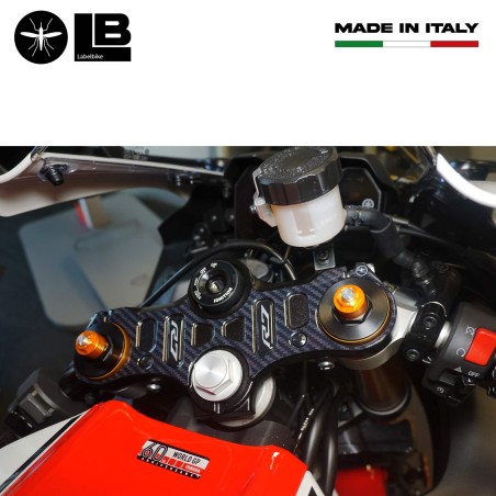 Adesivo 3D Protezione Piastra Forcella Sterzo compatibile con Yamaha R7 2021-25