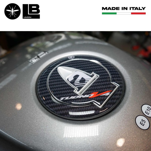 Adhesivo 3D de protección del tapón del depósito compatible con Aprilia Tuono V4 2011-25