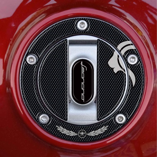 Adhesive 3D Tank cap protection compatible with Benelli Leoncino 500