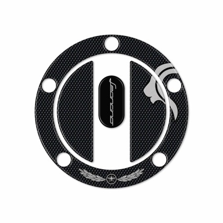 Adhesive 3D Tank cap protection compatible with Benelli Leoncino 500