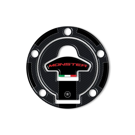Adesivo 3D Protezione Tappo Serbatoio a 5 fori compatibile con Ducati Monster