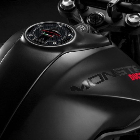 Adesivo 3D Protezione Tappo Serbatoio a 5 fori compatibile con Ducati Monster