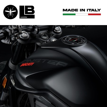 Adesivo 3D Protezione Tappo Serbatoio a 5 fori compatibile con Ducati Monster