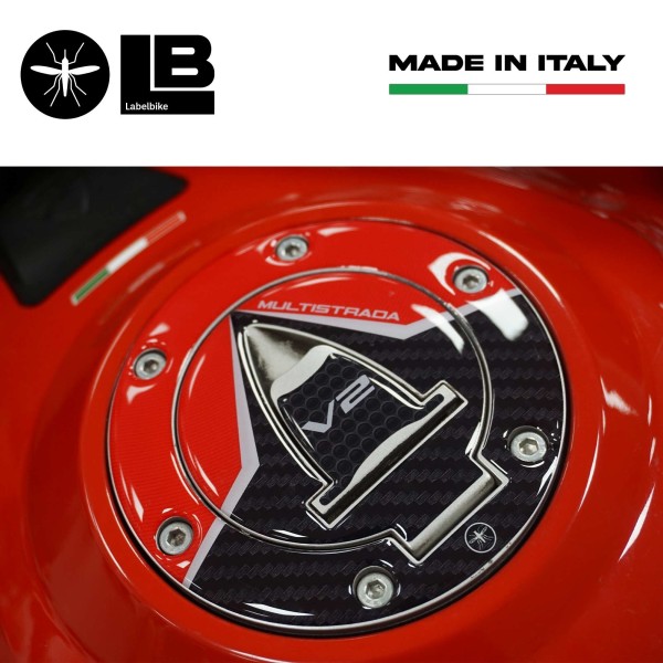 3D Tank Cap Protection Sticker compatible with Ducati Multistrada V2 2022