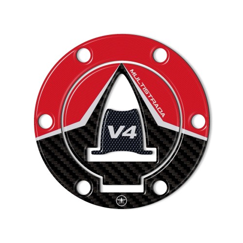 Adesivo 3D Protezione Tappo Serbatoio compatibile con Ducati Multistrada V4 2021 2