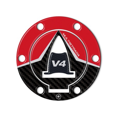 Adesivo 3D Protezione Tappo Serbatoio compatibile con Ducati Multistrada V4 2021