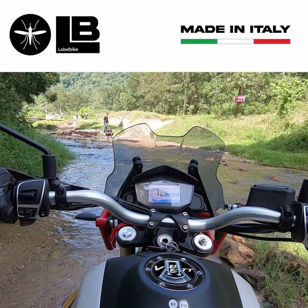 Adesivo 3D Protezione Tappo Serbatoio compatibile con Moto Guzzi V85TT 2019-2025