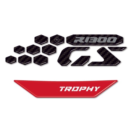 Stickers 3D protecteurs avant sous carénage moto compatible avec Bmw R1300GS