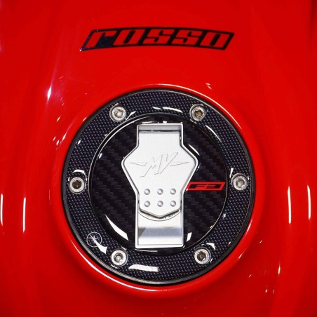 Autocollant de protection de bouchon de réservoir 3D compatible avec la moto Mv Agusta F3 2021