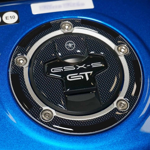 Pegatina adhesiva 3D de protección del tapón del depósito compatible con Suzuki GSX-S 1000 GT 2021