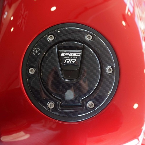 Aufkleber 3D Tankdeckelschutz kompatibel mit Triumph Speed Triple 1200 RR