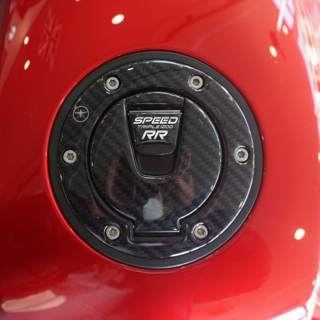 Sticker 3D Protection de bouchon de réservoir compatible avec Triumph Speed Triple 1200 RR