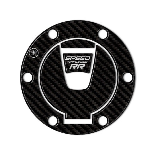 Adesivo 3D Protezione tappo serbatoio compatibile con Triumph Speed Triple 1200 RR 2