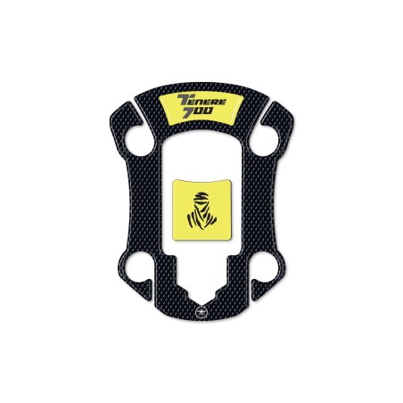 Autocollant 3D de protection de bouchon de réservoir compatible avec Yamaha Tenere 700 à partir de 2019.