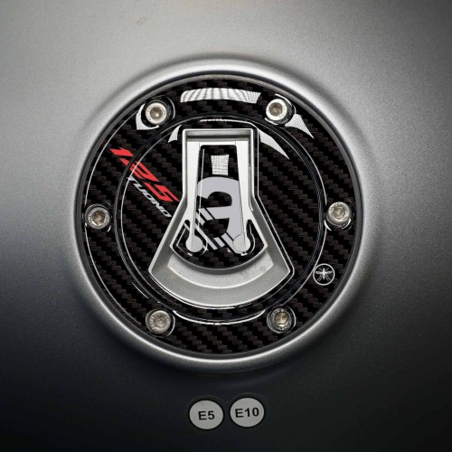 Bouchon de réservoir 3D adhésif protection moto compatible avec Aprilia Tuono 125