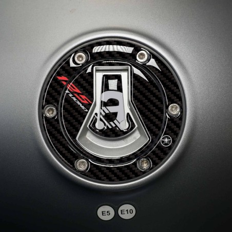 Bouchon de réservoir 3D adhésif protection moto compatible avec Aprilia Tuono 125