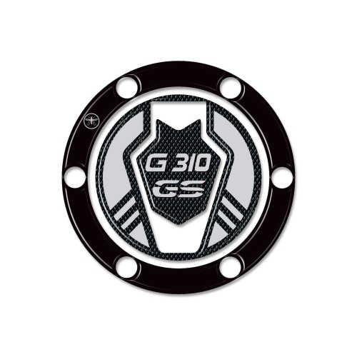 Adesivo 3D protezione tappo serbatoio moto compatibile con BMW G 310 GS 2017-23 2