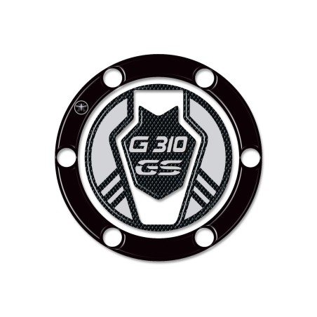 Adesivo 3D protezione tappo serbatoio moto compatibile con BMW G 310 GS 2017-23