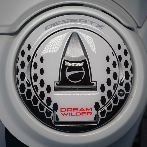 Adesivo 3D Protezione tappo serbatoio moto compatibile con Ducati DesertX 