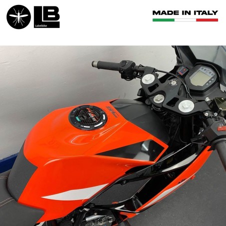 Aufkleber 3D Tankdeckel Schutz Motorrad kompatibel mit KTM RC 125 2015-2021