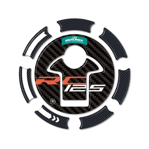 Autocollant 3D Bouchon de réservoir protection moto compatible avec KTM RC 125 2022 2