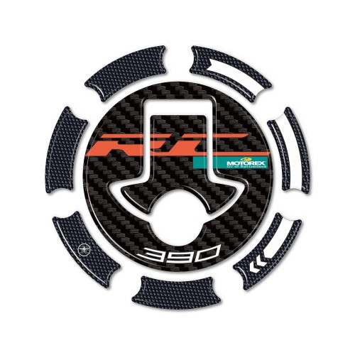 Autocollant 3D Bouchon de réservoir protection moto compatible avec KTM RC 390 2015-2020 2