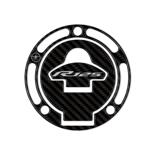 Adesivo 3D Protezione tappo serbatoio moto compatibile con Yamaha R125 2019-2025 2