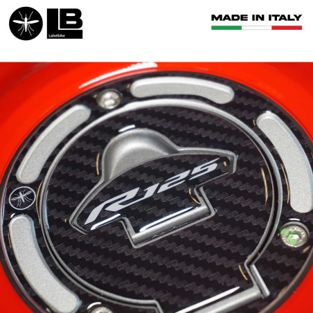 Adesivo 3D Protezione tappo serbatoio moto compatibile con Yamaha R125 2019-2025