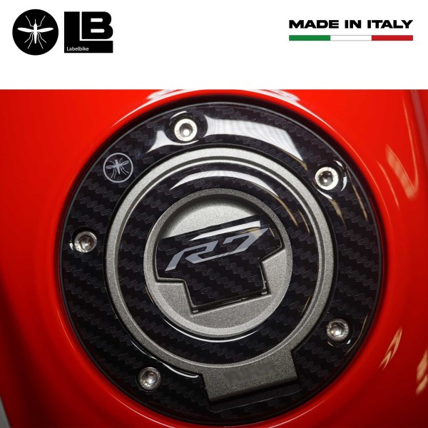Adesivo 3D Protezione tappo serbatoio moto compatibile con Yamaha R7 2021-2025