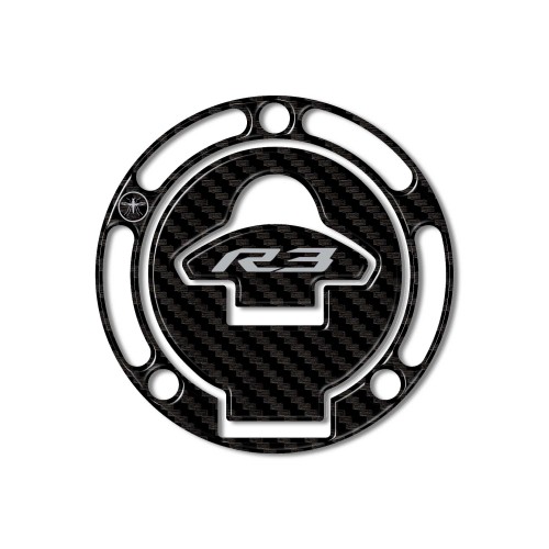 Sticker 3D Protection Bouchon de Réservoir Moto compatible Yamaha YZF R3 2019-2021