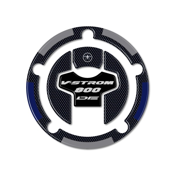 Sticker 3D protection de bouchon de réservoir moto compatible avec Suzuki V-Strom 800DE
