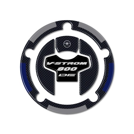 Sticker 3D protection de bouchon de réservoir moto compatible avec Suzuki V-Strom 800DE