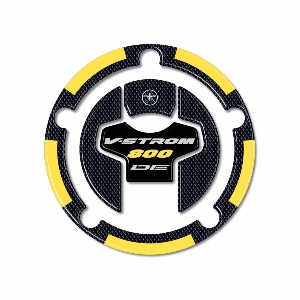 Sticker 3D protection de bouchon de réservoir moto compatible avec Suzuki V-Strom 800DE