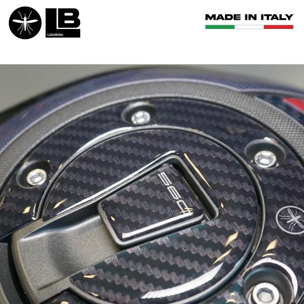 Adesivo 3D Protezione tappo serbatoio scooter compatibile con Yamaha Tmax 2022-5