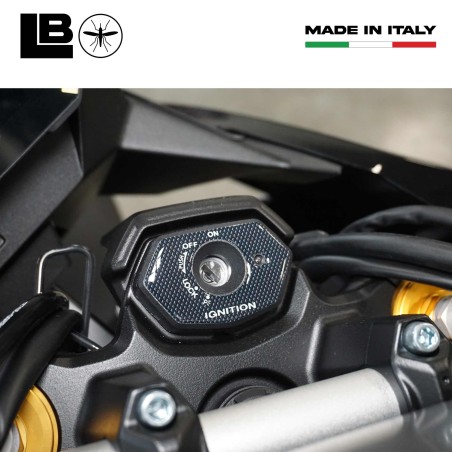 Adesivo 3D Protezione zona accensione moto compatibile con Suzuki V-Strom 800DE