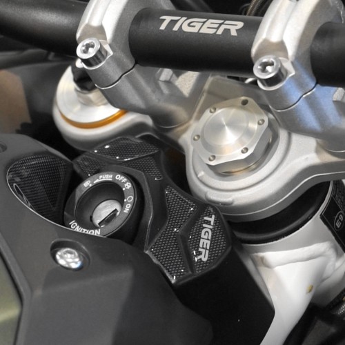 Adesivo 3D Protezione Zona Chiave compatibile con Triumph Tiger 850 Sport 2021