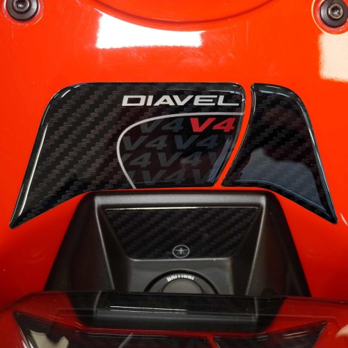 Sticker 3D Protection zone clé moto compatible avec Ducati Diavel v4 2023