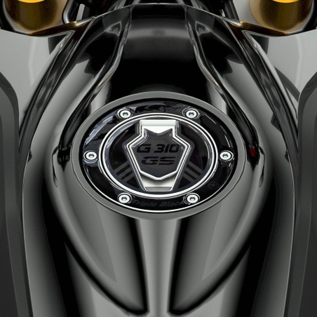Autocollant 3D pour bouchon de réservoir compatible avec BMW G 310 GS Triple Black 2017-2023
