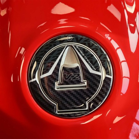 Adesivo 3D Tappo Serbatoio compatibile con Ducati Streetfighter V2 2022-2024
