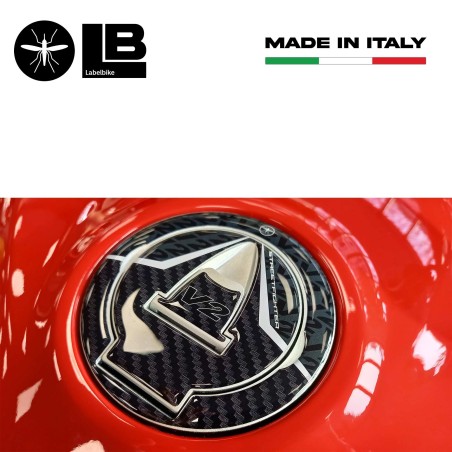 Adesivo 3D Tappo Serbatoio compatibile con Ducati Streetfighter V2 2022-2024
