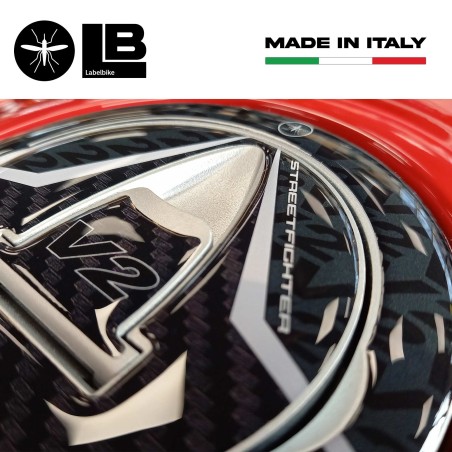 Adesivo 3D Tappo Serbatoio compatibile con Ducati Streetfighter V2 2022-2024