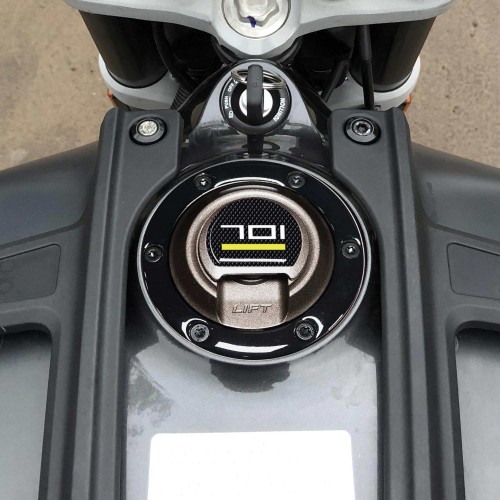 Adesivo 3D tappo serbatoio compatibile con Husqvarna Svartpilen Vitpilen 701