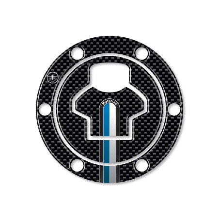 Adesivo 3D tappo serbatoio compatibile con moto BMW fino al 2025 Carbonio