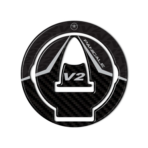 3D Tank cap sticker compatible with Ducati Panigale V2 bike 2020-2024